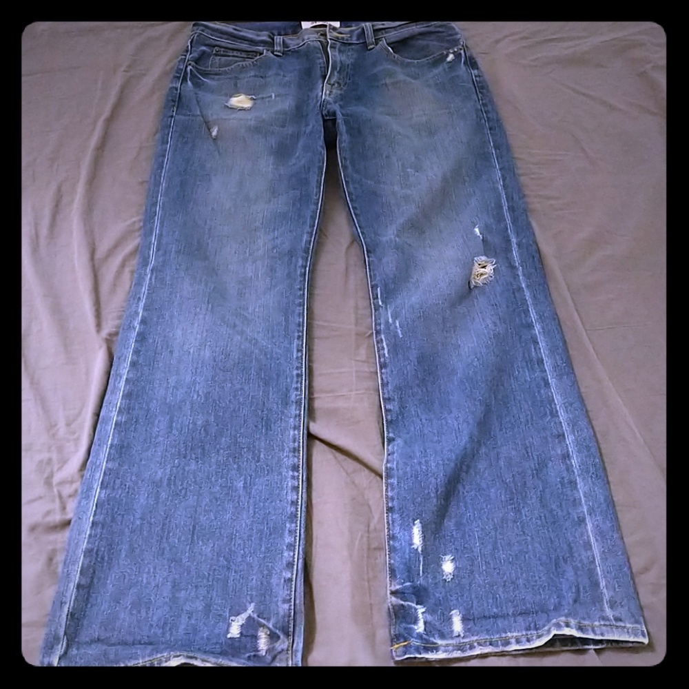 J.Crew Jeans Distress Boot Cut 34x30
